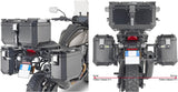 Monokey Cam-Side Trekker Outback Evo Smart Black Aluminium Side Cases + Locks - 74 Lt Trekker Outback Evo Smart Aluminium - Givi Compatible With Harley-Davidson Pan America 1250 (2021-2023)