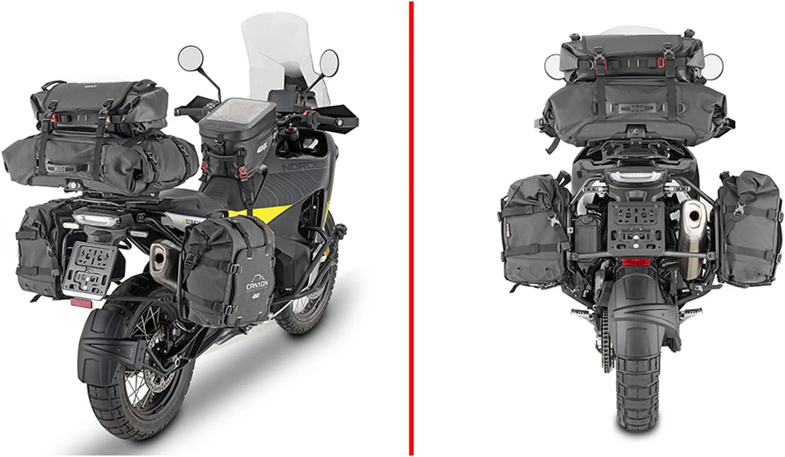 Maletas Laterales Monokey Trekker Alaska Aluminio Negro 72 Lt Trekker Alaska Aluminio - Givi Compatible Con Husqvarna Norden 901 (2022-2024)