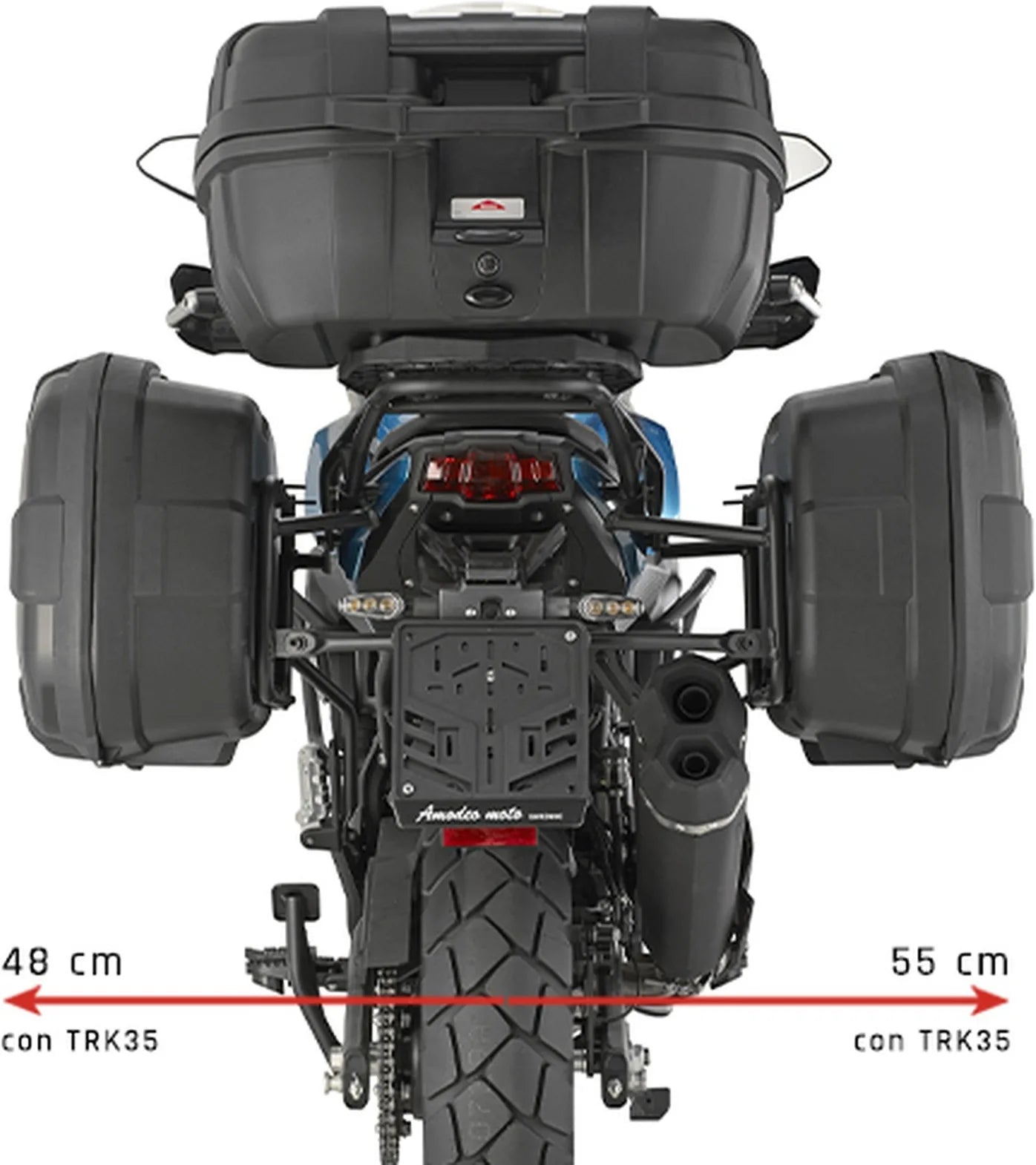 Alforjas Laterales Monokey Canyon Negro 50 Lt Canyon Nylon - Givi Compatible Con Qj Motor Srt 600 Sx (2024)