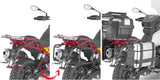 Maletas Laterales Monokey Trekker Negro 66 Lt Trekker Aluminio - Givi Compatible Con Moto Guzzi V85 Tt (2019-2023)