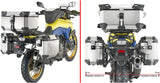 Maletas Laterales Monokey Cam-Side Trekker Outback Evo Smart Aluminio + Cerradura Dx Recortada 88 Lt Trekker Outback Evo Smart Aluminio - Givi Compatible Con Suzuki V-Strom 800 Se (2023-2024)
