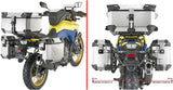 Monokey Cam-Side Trekker Outback Evo Smart Anodized Aluminium Side Cases + Locks - R Recessed 88 Lt Trekker Outback Evo Smart Anodized Aluminium - Givi Compatible With Suzuki V-Strom 800 Se (2023-2024)