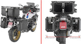 Maletas Laterales Monokey Cam-Side Trekker Outback Evo Smart Aluminio Anodizado + Cerradura Dx Recortada 88 Lt Trekker Outback Evo Smart Aluminio Anodizado - Givi Compatible Con Bmw R 1250 Gs Adventure (2019-2024)
