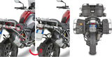 Maletas Laterales Monokey Trekker Alaska Aluminio Negro 72 Lt Trekker Alaska Aluminio - Givi Compatible Con Bmw R 1200 Gs Adventure (2014-2018)