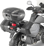 Monokey Side Silver Tech Side Cases - 74 Lt Technopolymer - Givi Compatible With Suzuki V-Strom 1050 - Se (2020-2024)
