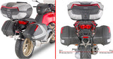 Blade Black Tech Top Case + Side Cases - 117 Lt Blade Technopolymer - Givi Compatible With Moto Guzzi V 100 Mandello 1000 (2022-2024)