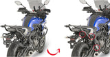 Monokey Side Black Side Cases - 70 Lt Technopolymer - Givi Compatible With Yamaha Mt-07 Tracer (2016-2019)