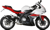 Tubo De Escape Con Homologación Acústica Gppro Carbono - Mivv Compatible Con Benelli Bn 302 R (2017-2020)