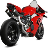 Sistema De Escape Completo Sin Catalizador Y Sin Homologación Acústica Mk3 Carbono - Mivv Compatible Con Ducati Panigale V4 (2018-2022)