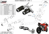 Sistema De Escape Completo Sin Catalizador Y Sin Homologación Acústica Mk3 Carbono - Mivv Compatible Con Ducati Panigale V4 (2018-2022)
