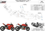Sistema De Escape Completo Sin Catalizador Y Sin Homologación Acústica Mk3 Carbono - Mivv Compatible Con Ducati Panigale V4 (2018-2022)
