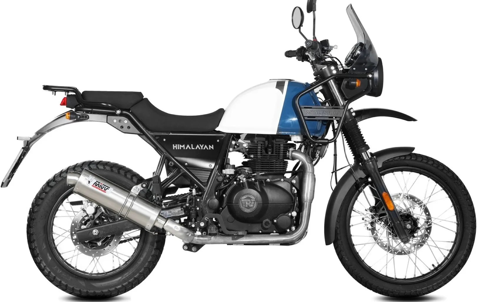 Tubo De Escape Con Catalizador Y Homologación Acústica Oval Acero - Mivv Compatible Con Royal Enfield Himalayan (2021-2023)