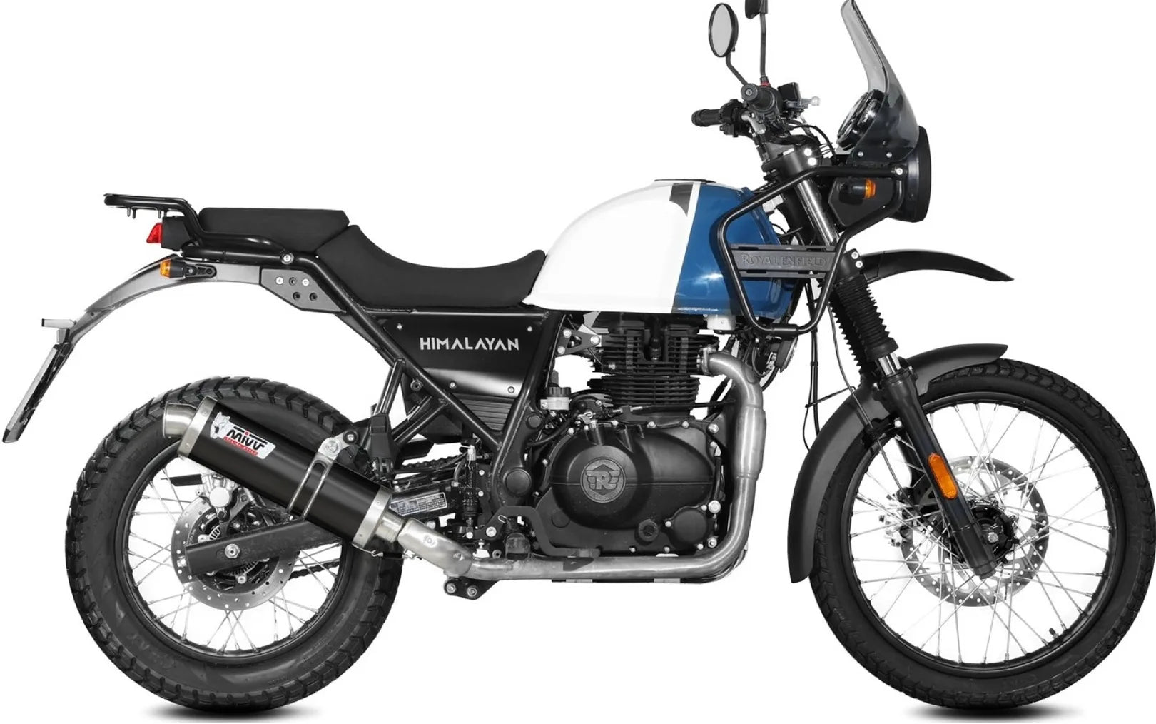 Tubo De Escape Con Catalizador Y Homologación Acústica Oval Acero Negro - Mivv Compatible Con Royal Enfield Scram 411 (2022-2024)