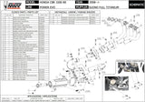 Sistema De Escape Completo Sin Catalizador Y Sin Homologación Acústica Suono Full Titano Carbono - Mivv Compatible Con Honda Cbr 1000 Rr (2008-2013)
