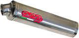 Tubo De Escape Con Homologación Acústica Tondo Acero - Gpr Compatible Con Kawasaki Zrx 1200 - R - S (2002-2008)