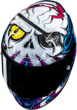 Casco Integral Para Moto Hjc Rpha 12 P.I.M. Evo (Carbon-Aramid/Fiberglass/Natural Fiber) Mc28 Kraken Talla 06 Xs