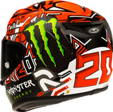 Casco Integral Para Moto Hjc Rpha 12 P.I.M. Evo (Carbon-Aramid/Fiberglass/Natural Fiber) Mc1 Quartararo Replica Ii Talla 11 Xxl