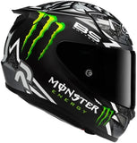 Casco Integral Para Moto Hjc Rpha 12 P.I.M. Evo (Carbon-Aramid/Fiberglass/Natural Fiber) Mc5 Quartararo Replica Talla 07 S