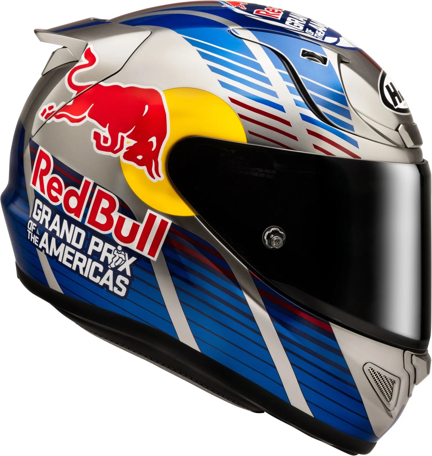 Casco Integral Para Moto Hjc Rpha 12 P.I.M. Evo (Carbon-Aramid/Fiberglass/Natural Fiber) Mc21 Red Bull Austin Gp 2 Talla 08 M