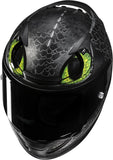 Casco Integral Para Moto Hjc Rpha 12 P.I.M. Evo (Carbon-Aramid/Fiberglass/Natural Fiber) Mc4Sf Toothless Ii Universal Talla 08 M