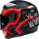 Casco Integral Para Moto Hjc Rpha 12 P.I.M. Evo (Carbon-Aramid/Fiberglass/Natural Fiber) Mc1Sf Venom 3 Marvel Talla 10 Xl