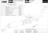 Tubo De Escape Con Homologación Acústica Oval Carbono - Mivv Compatible Con Suzuki Gsf 600 Bandit (1995-2004)