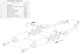 Escape Doble Con Homologación Acústica Gp Carbono - Mivv Compatible Con Suzuki Gsx-R 1000 (2007-2008)