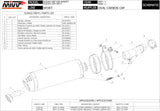 Tubo De Escape Con Homologación Acústica Oval Acero - Mivv Compatible Con Suzuki Gsf 650 Bandit (2007-2015)