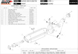 Tubo De Escape Con Homologación Acústica Suono Acero Negro Carbono - Mivv Compatible Con Suzuki Gsx-R 600 (2008-2010)