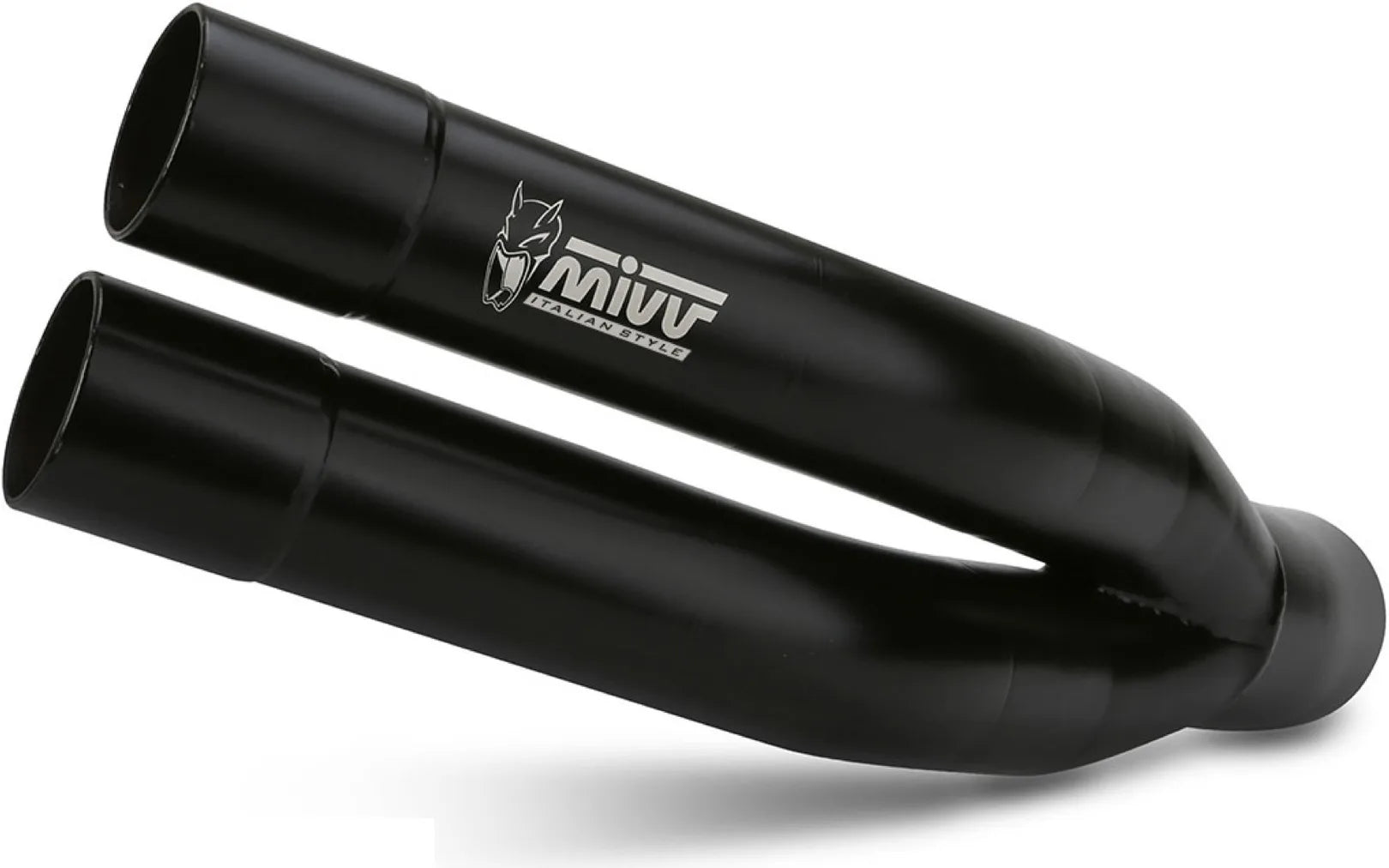 Tubo De Escape Con Homologación Acústica Double Gun Acero Negro - Mivv Compatible Con Suzuki Gladius (2009-2015)