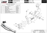 Tubo De Escape Sin Catalizador Y Sin Homologación Acústica Double Gun Acero Negro - Mivv Compatible Con Suzuki Gsr 750 (2011-2016)