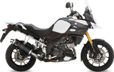 Tubo De Escape Con Homologación Acústica Dakar Acero Negro - Mivv Compatible Con Suzuki V-Strom 1000 (2014-2020)
