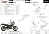 Tubo De Escape Con Homologación Acústica Oval Acero - Mivv Compatible Con Suzuki Dl 1000 V-Strom (2014-2020)