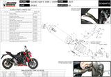 Tubo De Escape Con Homologación Acústica Gp Carbono - Mivv Compatible Con Suzuki Gsx-S 1000 (2015-2020)