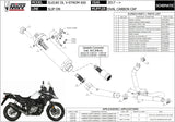 Tubo De Escape Con Catalizador Y Homologación Acústica Oval Carbono Carbono - Mivv Compatible Con Suzuki Dl 650 V-Strom (2017-2024)