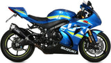 Tubo De Escape Con Homologación Acústica Delta Race Acero Negro Carbono - Mivv Compatible Con Suzuki Gsx-R 1000 (2017-2020)