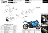 Tubo De Escape Sin Catalizador Y Sin Homologación Acústica Mk3 Acero - Mivv Compatible Con Suzuki Gsx-R 1000 (2017-2020)