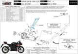 Sistema De Escape Completo Sin Catalizador Y Sin Homologación Acústica Delta Race Acero Negro Carbono - Mivv Compatible Con Suzuki Gsx-R 125 (2017-2020)