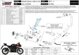 Sistema De Escape Completo Con Catalizador Y Homologación Acústica Gppro Acero Negro - Mivv Compatible Con Suzuki Gsx-S 125 (2017-2020)