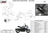 Exhaust Tip With Noise Certification Mk3 Steel Black - Mivv Compatible With Suzuki Gsx-S 1000 Katana (2019-2024)