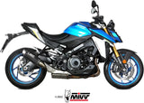 Tubo De Escape Con Homologación Acústica Gppro Carbono - Mivv Compatible Con Suzuki Gsx-S 950 (2021-2023)