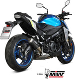 Tubo De Escape Con Homologación Acústica Mk3 Carbono - Mivv Compatible Con Suzuki Gsx-S 950 (2021-2023)