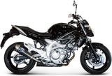 Tubo De Escape Con Homologación Acústica Oval Carbono - Termignoni Compatible Con Suzuki Gladius (2009-2019)