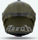 Casco Integral Para Moto Airoh Spark 2 - Sp2D70 Thermoplastic Hrt Verde Militar Mate Dart Talla M