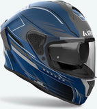 Casco Integral Para Moto Airoh Spark 2 - Sp2Sh18 Thermoplastic Hrt Azul Mate Shadow Talla Xl