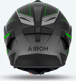 Casco Integral Para Moto Airoh Spark 2 - Sp2Sh33 Thermoplastic Hrt Verde Mate Shadow Talla Xs