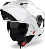 Casco Modular Para Moto Airoh Specktre - Spec14 Thermoplastic Hrt Blanco Gloss Color Talla Xl