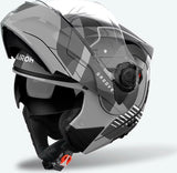 Casco Modular Para Moto Airoh Specktre - Specg16 Thermoplastic Hrt Gris Gloss Groove Talla L