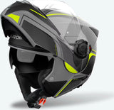 Casco Modular Para Moto Airoh Specktre - Specl31 Thermoplastic Hrt Amarillo Mate Leaf Talla L