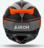 Casco Modular Para Moto Airoh Specktre - Specl32 Thermoplastic Hrt Naranja Mate Leaf Talla Xs